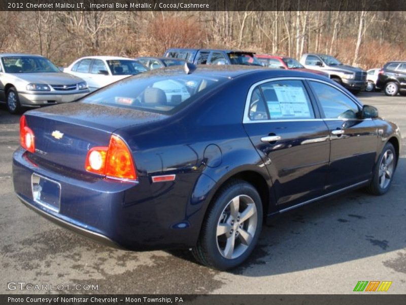 Imperial Blue Metallic / Cocoa/Cashmere 2012 Chevrolet Malibu LT
