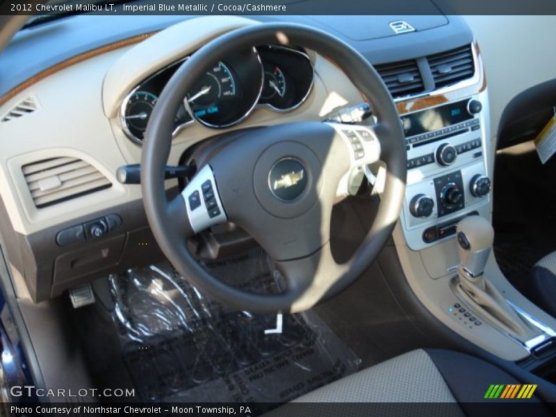 Imperial Blue Metallic / Cocoa/Cashmere 2012 Chevrolet Malibu LT
