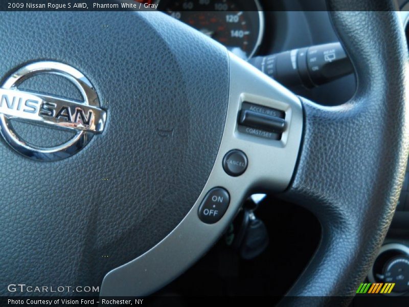Phantom White / Gray 2009 Nissan Rogue S AWD