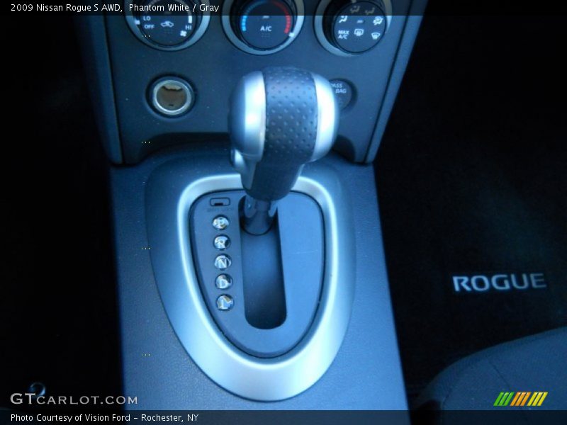 Phantom White / Gray 2009 Nissan Rogue S AWD