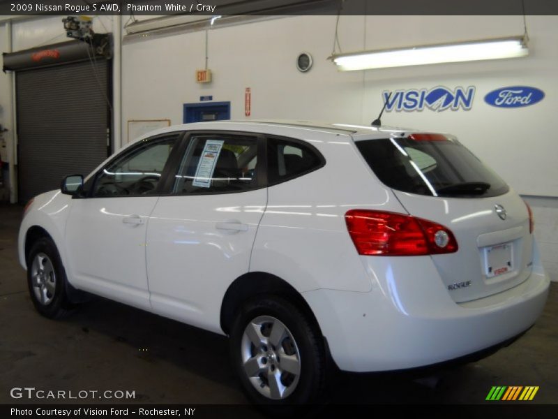 Phantom White / Gray 2009 Nissan Rogue S AWD