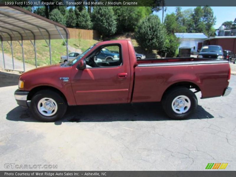 Toreador Red Metallic / Medium Graphite 1999 Ford F150 XLT Regular Cab