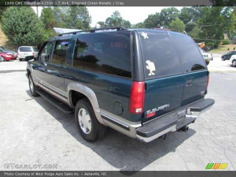 Emerald Green Metallic / Gray 1999 GMC Suburban K1500 SLT 4x4