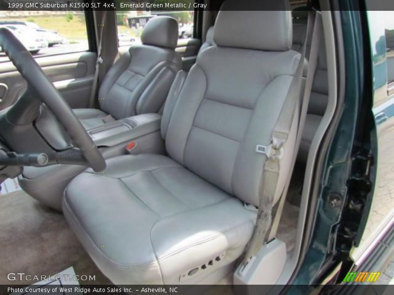 Emerald Green Metallic / Gray 1999 GMC Suburban K1500 SLT 4x4