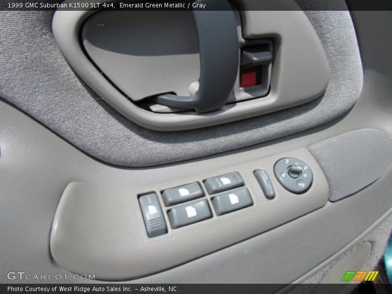 Emerald Green Metallic / Gray 1999 GMC Suburban K1500 SLT 4x4