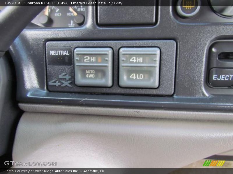 Emerald Green Metallic / Gray 1999 GMC Suburban K1500 SLT 4x4