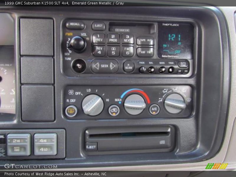 Emerald Green Metallic / Gray 1999 GMC Suburban K1500 SLT 4x4