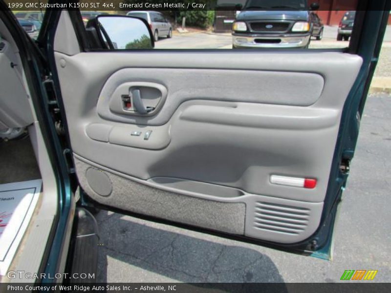 Emerald Green Metallic / Gray 1999 GMC Suburban K1500 SLT 4x4