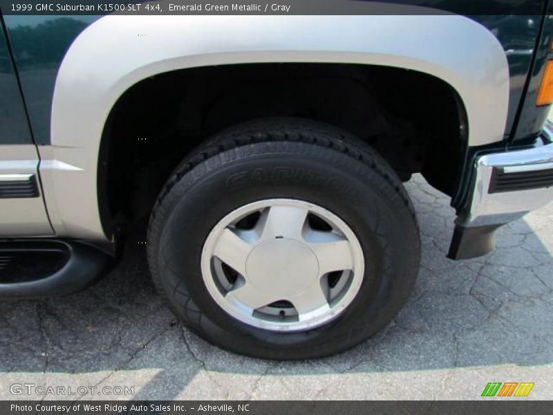 Emerald Green Metallic / Gray 1999 GMC Suburban K1500 SLT 4x4