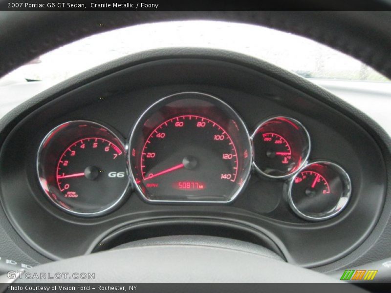  2007 G6 GT Sedan GT Sedan Gauges