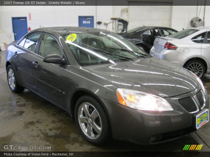Granite Metallic / Ebony 2007 Pontiac G6 GT Sedan