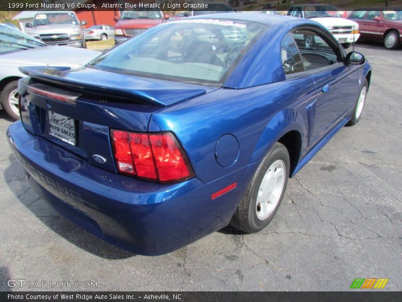 Atlantic Blue Metallic / Light Graphite 1999 Ford Mustang V6 Coupe