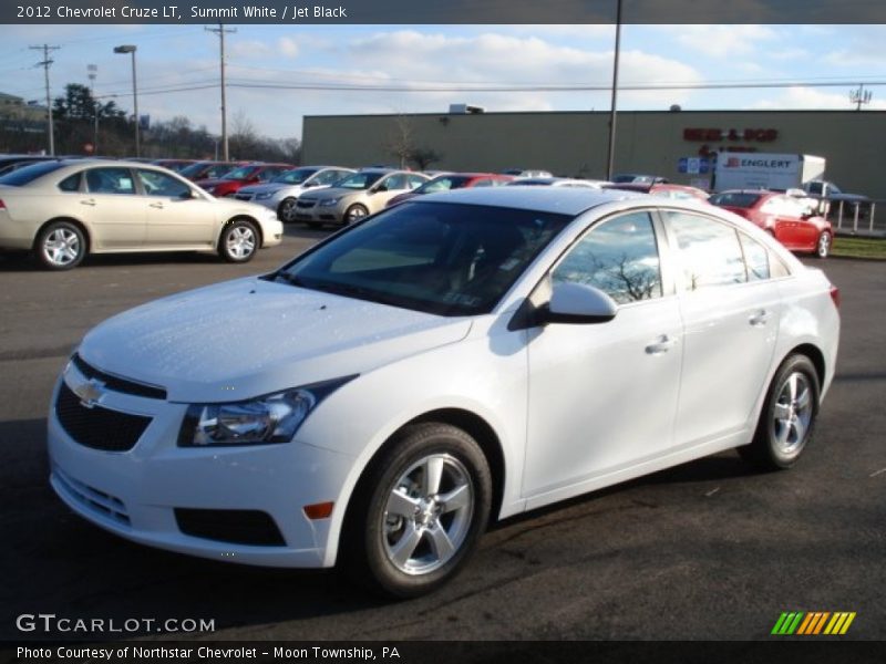 Summit White / Jet Black 2012 Chevrolet Cruze LT