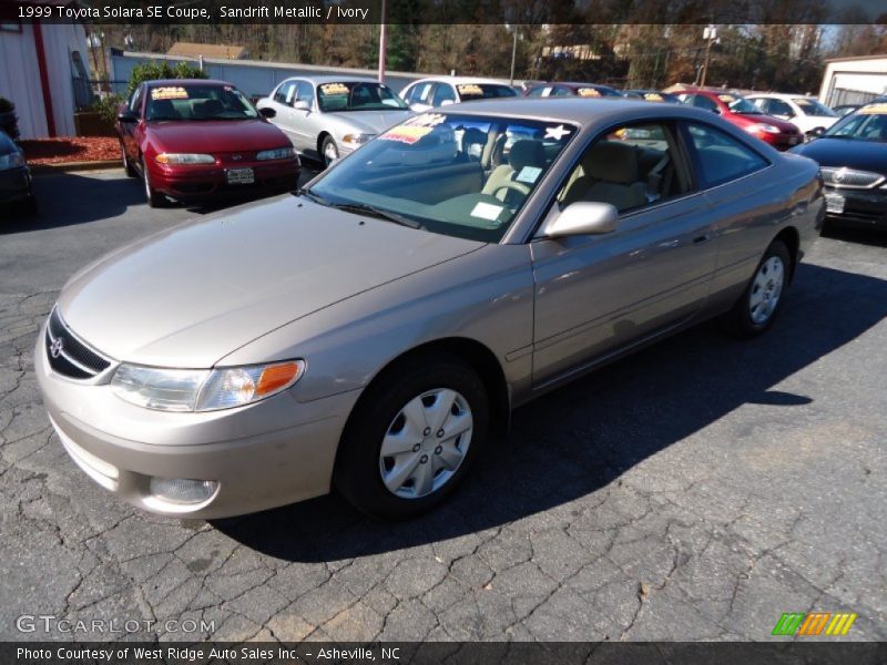 Sandrift Metallic / Ivory 1999 Toyota Solara SE Coupe