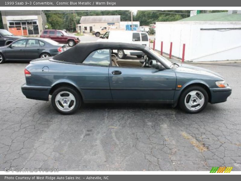 Cosmic Blue Metallic / Warm Beige 1999 Saab 9-3 Convertible