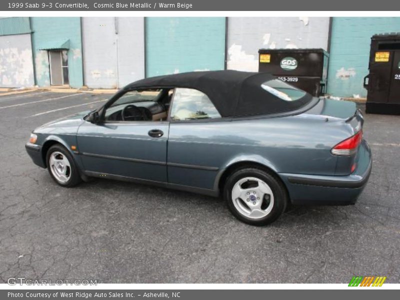 Cosmic Blue Metallic / Warm Beige 1999 Saab 9-3 Convertible