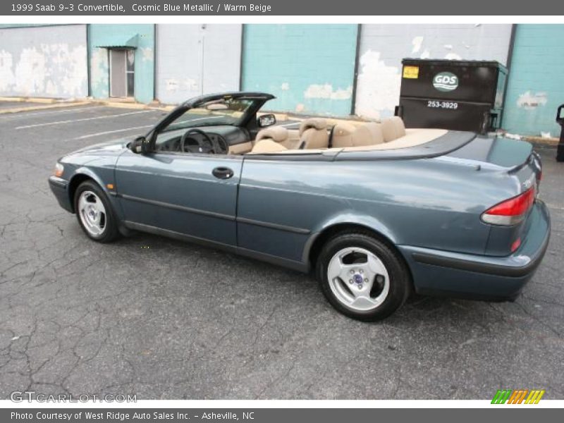 Cosmic Blue Metallic / Warm Beige 1999 Saab 9-3 Convertible