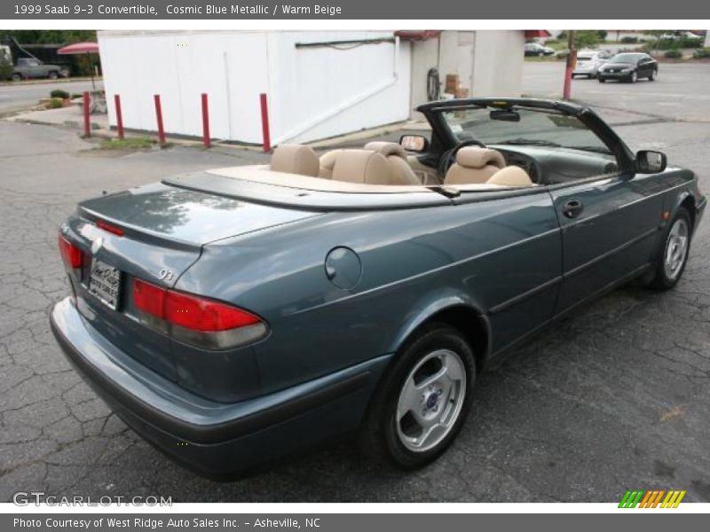 Cosmic Blue Metallic / Warm Beige 1999 Saab 9-3 Convertible
