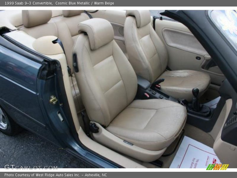 Cosmic Blue Metallic / Warm Beige 1999 Saab 9-3 Convertible