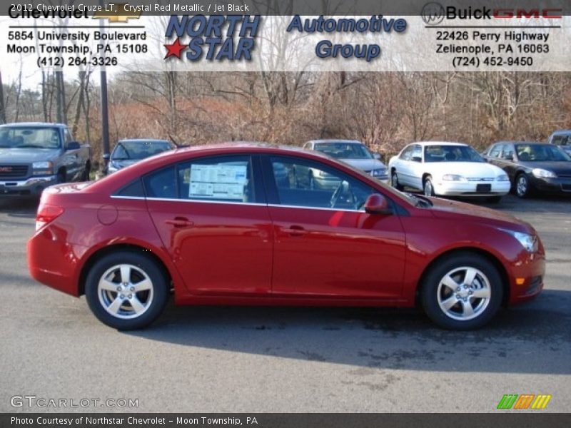 Crystal Red Metallic / Jet Black 2012 Chevrolet Cruze LT