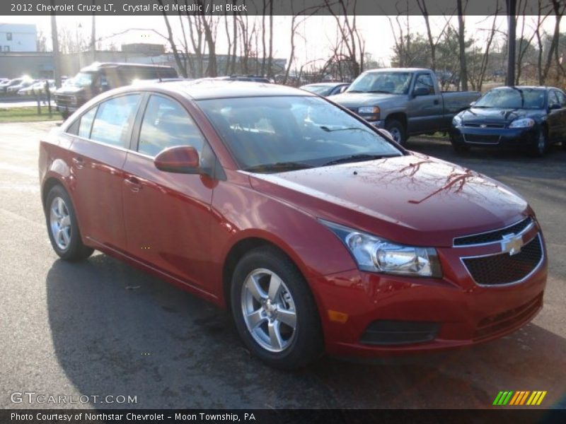 Crystal Red Metallic / Jet Black 2012 Chevrolet Cruze LT