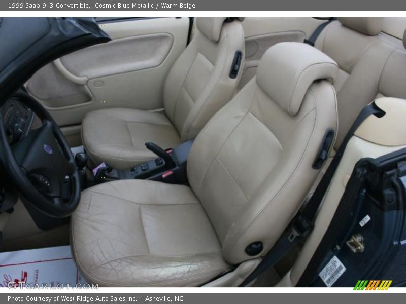 Cosmic Blue Metallic / Warm Beige 1999 Saab 9-3 Convertible