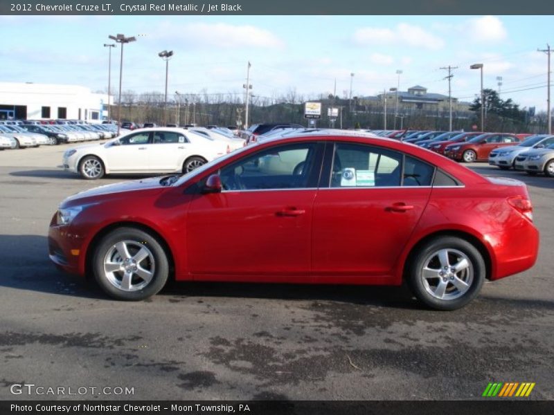 Crystal Red Metallic / Jet Black 2012 Chevrolet Cruze LT