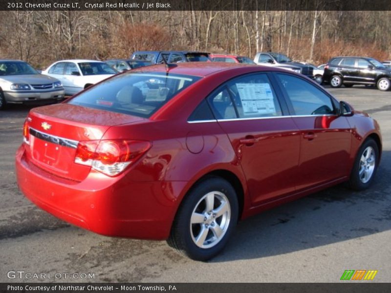 Crystal Red Metallic / Jet Black 2012 Chevrolet Cruze LT