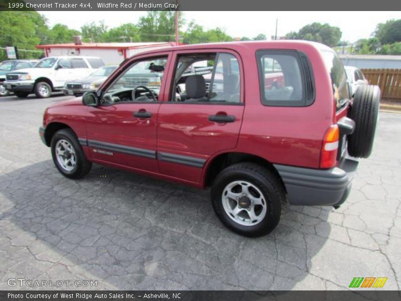 Wildfire Red / Medium Gray 1999 Chevrolet Tracker 4x4