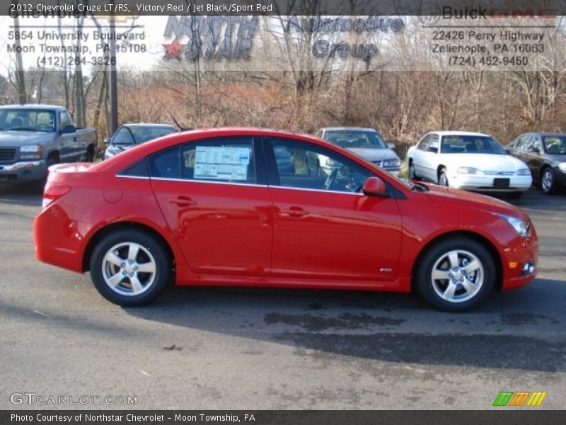Victory Red / Jet Black/Sport Red 2012 Chevrolet Cruze LT/RS