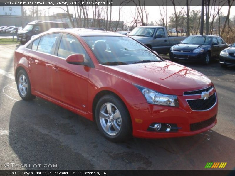 Victory Red / Jet Black/Sport Red 2012 Chevrolet Cruze LT/RS