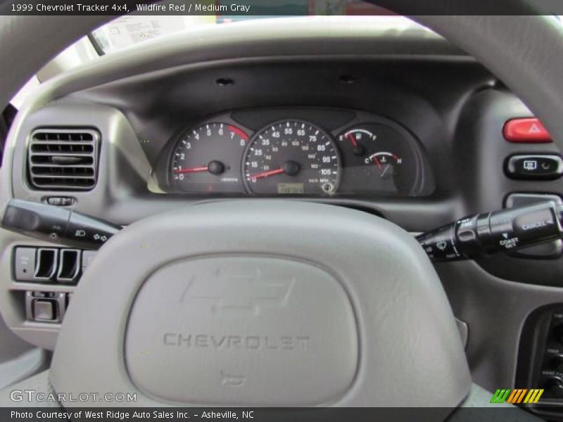 Wildfire Red / Medium Gray 1999 Chevrolet Tracker 4x4