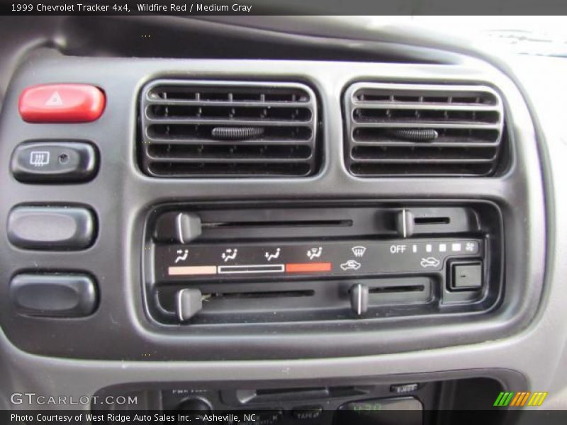 Wildfire Red / Medium Gray 1999 Chevrolet Tracker 4x4