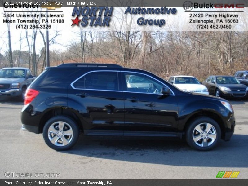 Black / Jet Black 2012 Chevrolet Equinox LT AWD