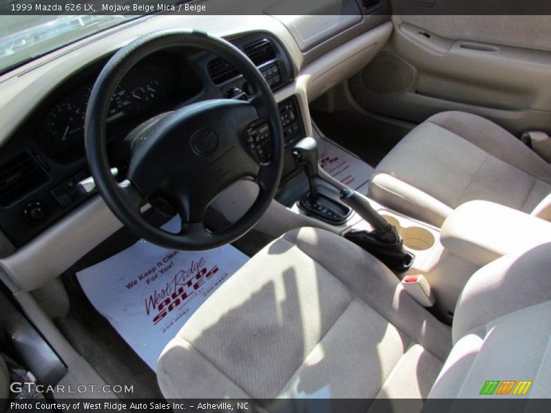 Mojave Beige Mica / Beige 1999 Mazda 626 LX