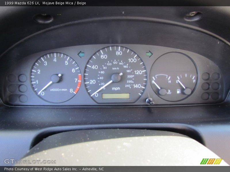 Mojave Beige Mica / Beige 1999 Mazda 626 LX