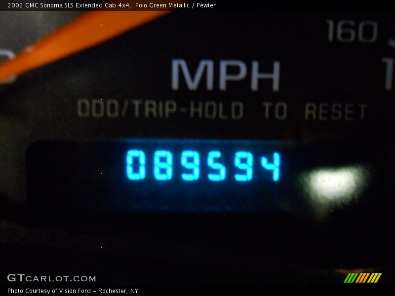 Polo Green Metallic / Pewter 2002 GMC Sonoma SLS Extended Cab 4x4