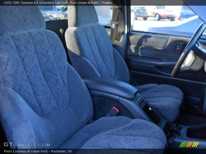 Polo Green Metallic / Pewter 2002 GMC Sonoma SLS Extended Cab 4x4