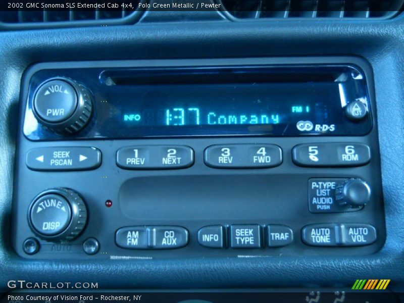 Polo Green Metallic / Pewter 2002 GMC Sonoma SLS Extended Cab 4x4
