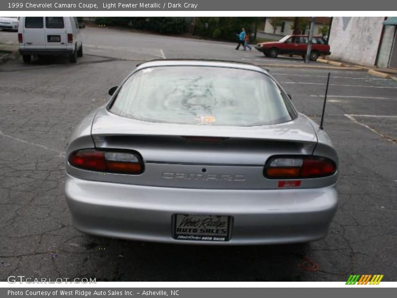 Light Pewter Metallic / Dark Gray 1999 Chevrolet Camaro Coupe