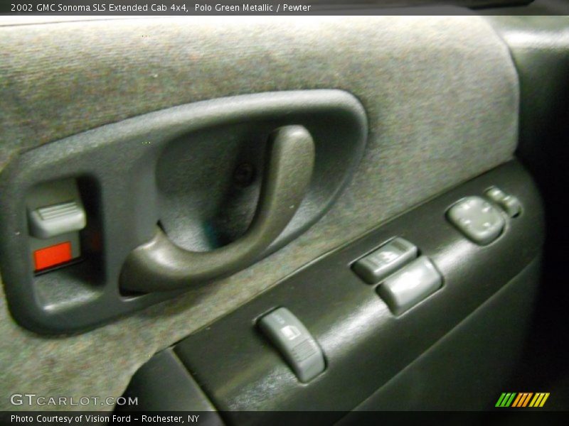 Polo Green Metallic / Pewter 2002 GMC Sonoma SLS Extended Cab 4x4