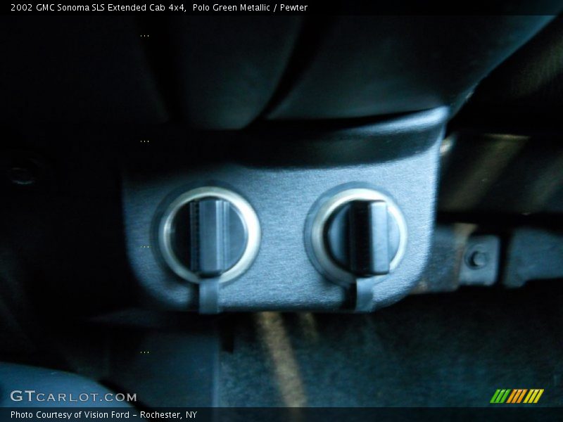 Polo Green Metallic / Pewter 2002 GMC Sonoma SLS Extended Cab 4x4