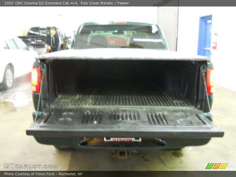 Polo Green Metallic / Pewter 2002 GMC Sonoma SLS Extended Cab 4x4