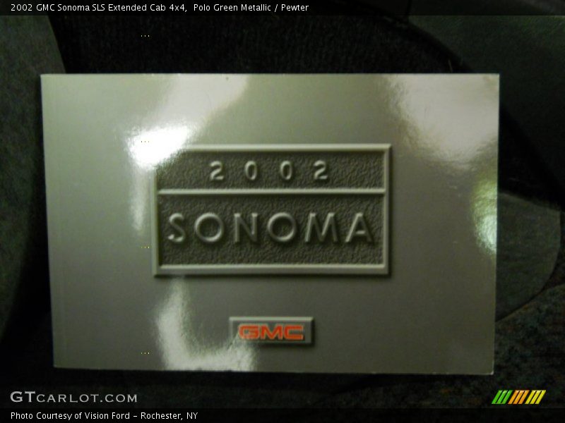 Polo Green Metallic / Pewter 2002 GMC Sonoma SLS Extended Cab 4x4