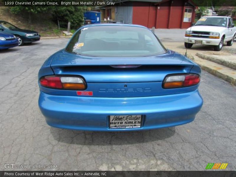 Bright Blue Metallic / Dark Gray 1999 Chevrolet Camaro Coupe