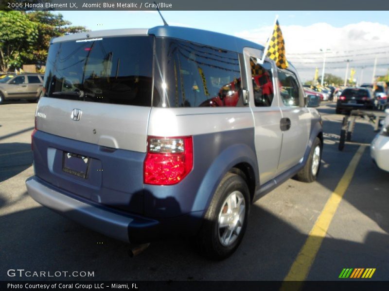 Atomic Blue Metallic / Gray/Blue 2006 Honda Element LX