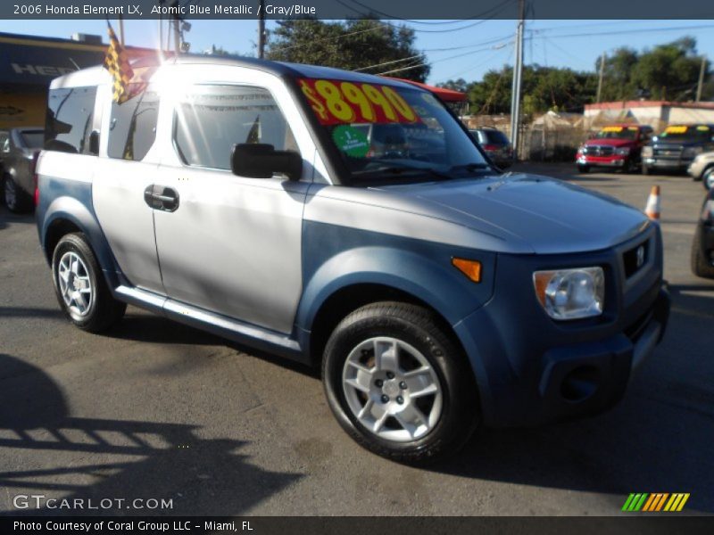 Atomic Blue Metallic / Gray/Blue 2006 Honda Element LX