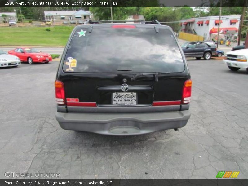 Ebony Black / Prairie Tan 1998 Mercury Mountaineer V8 4x4