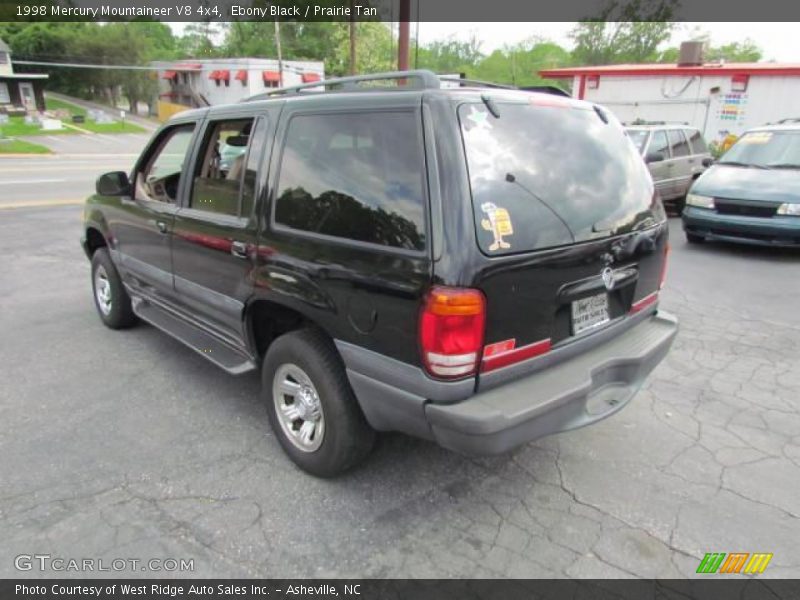 Ebony Black / Prairie Tan 1998 Mercury Mountaineer V8 4x4