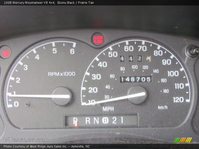 Ebony Black / Prairie Tan 1998 Mercury Mountaineer V8 4x4